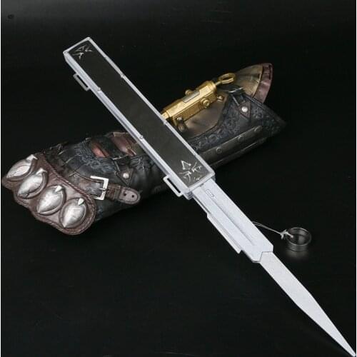 New Metal Different style blade Hidden Blade Sleeve sword Action Figure Hidden Blade Edward Weapons Sleeves swords can ejection