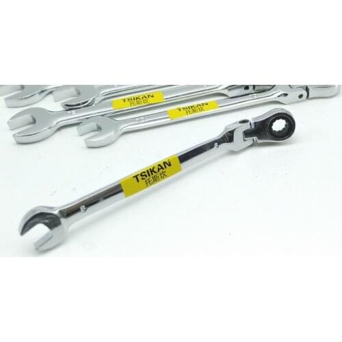 New CR-V Metric 8-32MM Activities Ratchet Wrench Flexible Open End Wrenches Repair Tools To Bike Torque Wrench Spanner DIN.c