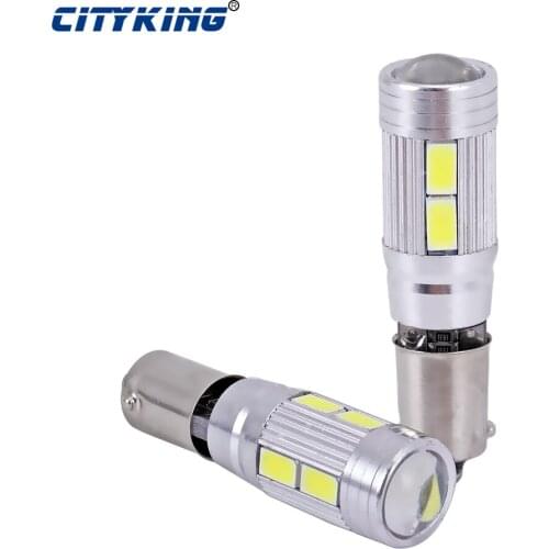 Wholesale 50pcs/Lot Canbus ba9s led bulb 5630 5730 smd car Light ba9s 10smd Canbus T4W CAR LIGHT BA9S LED Error Free White Light