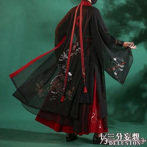 Anime Grandmaster of Demonic Cultivation Mo Dao Zu Shi Wei Wu Xian Full Set Uniforms Cosplay Costume Free Shipping F