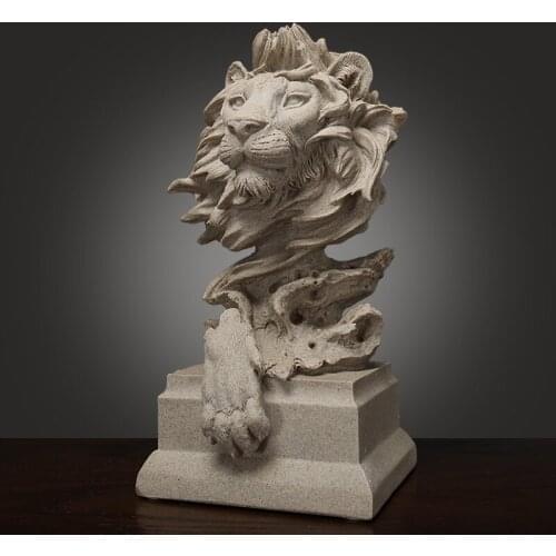 Nordic style simple lion creative animal decorations home decorations living room porch study desk decoration