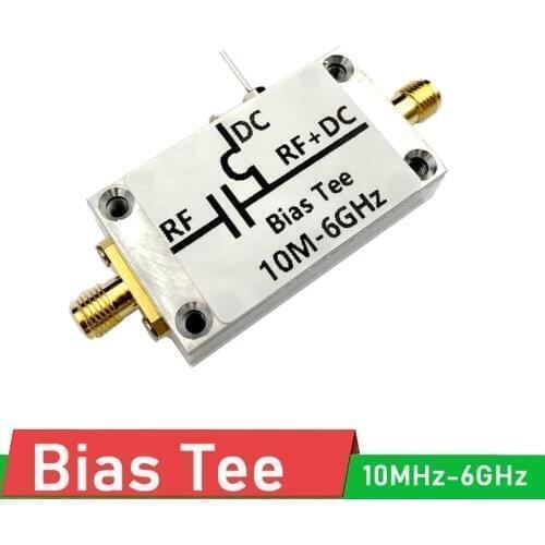 Bias Tee 10M-6GHz RF Bias Feeder RF Blocker Isolator FOR HAM Radio RTL SDR LNA Low Noise Amplifier Antenna