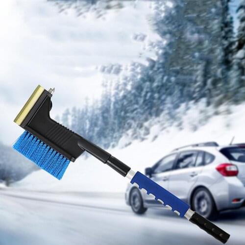 .Car Snow Shovel Winter Auto vehicle Snow Ice Scraper Retractable Window Removal Brush Shovel Removal Brush Winter Tool New