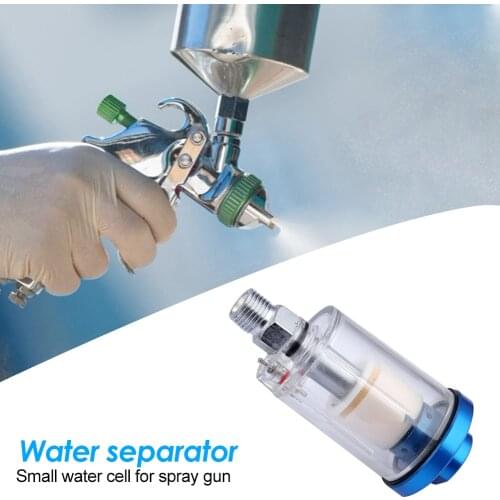 High Pressure 1/4 inch Water Oil Separator Inline Air Hose Filter Moisture Trap for Compressor Spray Paint Gun Pneumatic Tool