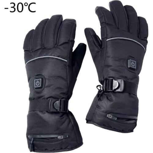 1 Pair Heated glove Winter Warm Gloves Heated Gloves Electric Winter Warm Gloves 3 Levels Temperature Control
