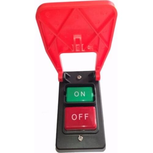 1Pcs 220V single phase 380V three phase 20Amp Table Saws Electromagnetic Pushbutton Switch for Bench Saw Wood Machine HY56