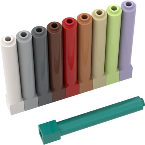 10 PCS Bricks 43888 1x1x6 Pillar Building Blocks Bricks DIY Parts Compatible Logo Educational Parts Toys