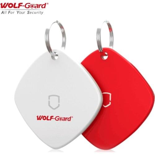 2pcs/lot Wolf-Guard EM4100 125KHz RFID Proximity ID Card Token Tags Key Fobs Keyfobs for Wolf-Guard Alarm System