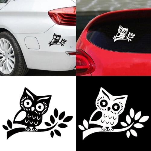 60% HOT SALES Lovely Owl Branch Car Vehicle Body Window Reflective Decals Sticker Decoration