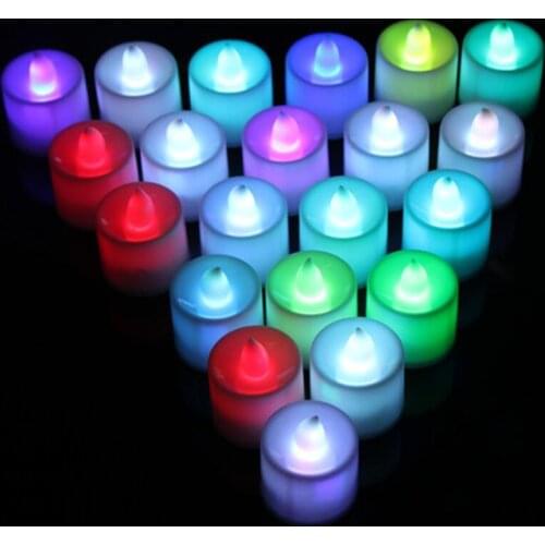 7 Color LED Changing Electronic Flameless Candle Lamp Home Party Decor MUMR999