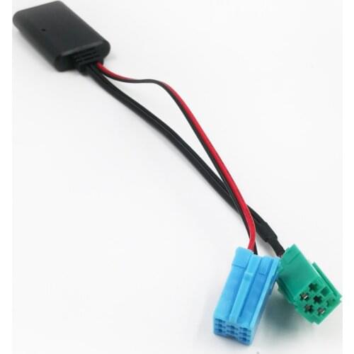 Biurlink 10Pcs ISO 6Pin 8Pin Plug Bluetooth 5.0 Aux Cable Adapter for Renault Radio Updatelist