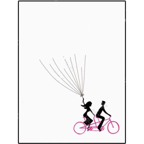 Bojar- big size 30*40cm Romantic Style Fingerprint Wedding Tree Wed Signature Wall Paper Wal Decoration