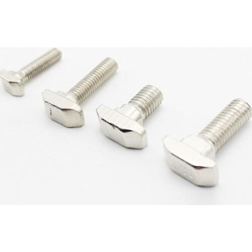 8/20/50pcs M5 T Hammer Head T Bolt Aluminum Connector T head bolts Screws for 2020s Aluminum Extrusion Profiles