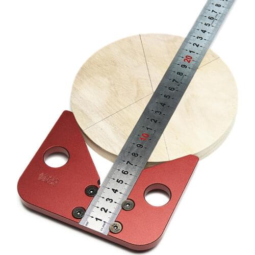 Woodworking Center Scriber 45 Degrees Angle Line Caliber Ruler Wood Measuring Scribe Tool