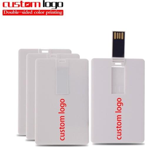 Hot sale credit card 2.0 model Flash Drive 16GB memory Bank card 32GB 64G 128GB Pendrive memoria usb stick Pen Drive custom logo