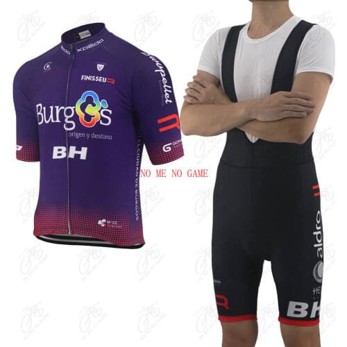 Summer Men Burgos Team Retro Cycling Jersey Purple Bicycle Cycling Clothing MTB Mountain Bike Jersey Maillot Ciclismo Hombre