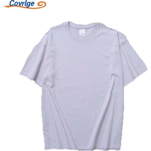 Covrlge Cotton T-shirt New Daily Casual Multicolor Customizable Logo Patterns All-match Sports Mens Breathable Clothing MTS664