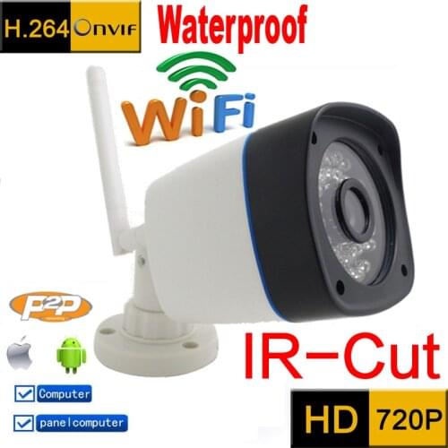 Ip camera 720p HD wifi cctv security system waterproof wireless weatherproof outdoor infrared mini Onvif IR Night Vision Camara