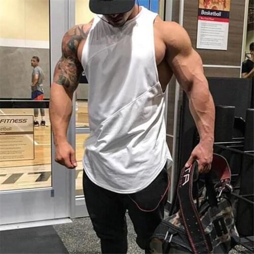 Mens Quick Dry Tank Tops Running Vest Fitness Sleeveless Undershirts Male Gym Tank Top Men Loose Sport Vest Plus Size