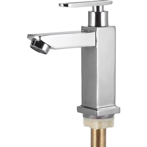 New Bathroom Basin Faucet With Inlet Pipe Stainless Steel Water Tap Kitchen Tap Faucet Cold Water Faucet Bathroom Accessory