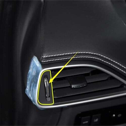 Dashboard Air Conditioner Outlet Vent Adjust Regurator Decorative Cover Trim Sticker For XE F-PACE Fpace Accessories