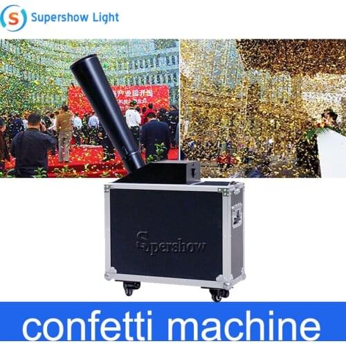 1pcs/lot stage co2 confetti machine stage effect confetti cannon hand control co2 blaster jet 10m Flight case packing
