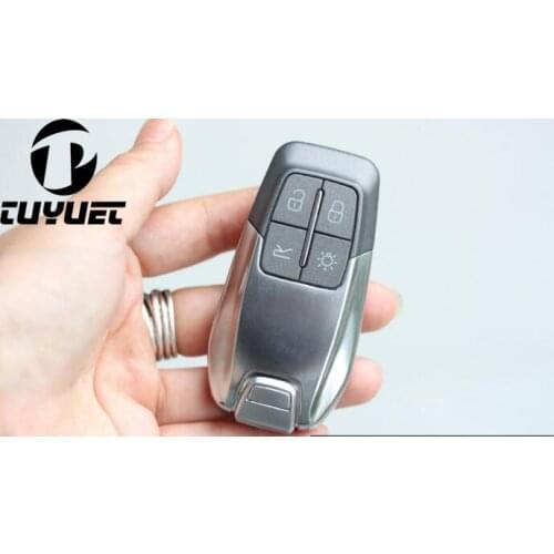 4 Button Replacement Smart Remote Key Shell Case For Ferrari 488 With Insert Spare Key Blade Fob Key Cover