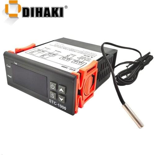 STC-1000 STC 1000 AC 110-220V 10A Digital Temperature Controller Dual Output Digital Thermostat For Incubator Heating Cooling