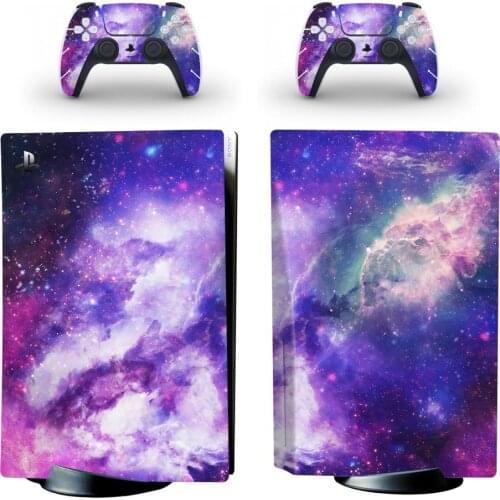 Starry Sky PS5 Standard Disc Edition Skin Sticker Decal Cover for PlayStation 5 Console & Controller PS5 Skin Sticker Vinyl