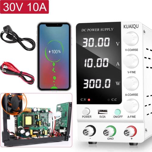 USB Adjustable Laboratory Power Supply 30V10A Switching Bench Source DC power supply Voltage Regulator Power Supply Unit110V220V