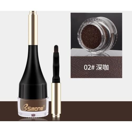 Waterproof Cosmetic 4 Color Eyebrow Cream Enhancers Air-cushion Dye Long Lasting Eye Brows Gel Brown Liquid Eyebrows Tint Makeup