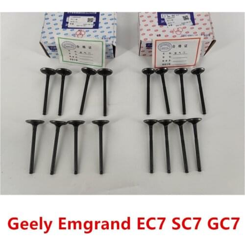 16Pcs/Set Intake Valve & Exhaust Valve For Geely Emgrand EC7 SC7 GC7 CVVT/DVVT Engine