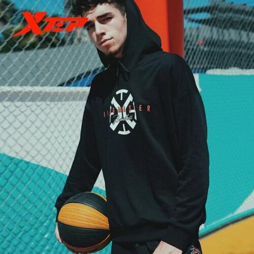 Xtep Mens Basketball Sports Sweater New Round Wide Sweater 881329059337
