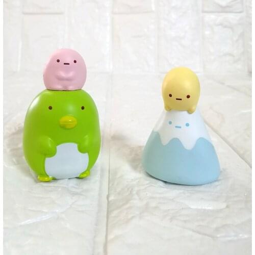 8pcs/set Kawaii San-X Corner Bio Japan Anime Figure PVC Toy Cute Sumikko Gurashi Polar Bear Lizard Doll Room Decor Gift for Boys