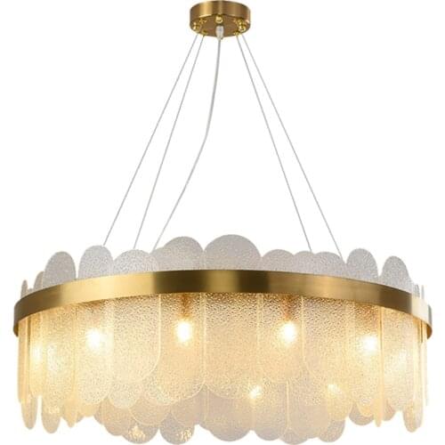 Art Deco Postmodern Golden Round Suspension Luminaire Lampen Pendant Lights Pendant Lamp For Dinning Room Led Chandeliers light