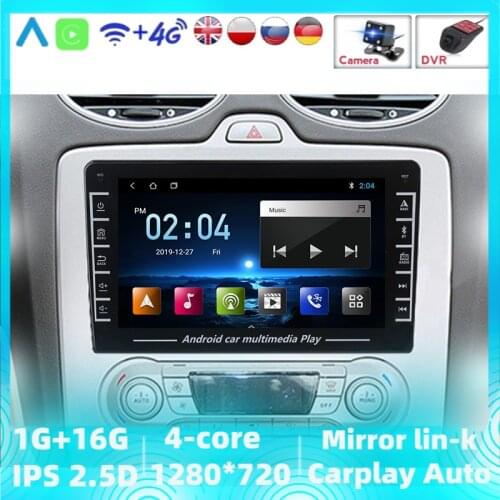 4CORE For Ford Focus 2 Mk 2 2004-2011 Car Radio Multimedia Video Player Navigation GPS Android Support Wifi Function SWC
