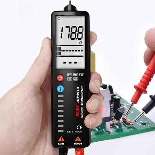 BSIDE ADMS1A/Q Tester Meter Capacitance Meter True RMS Smart Digital Multimeter Voltage Detector Meter Tester