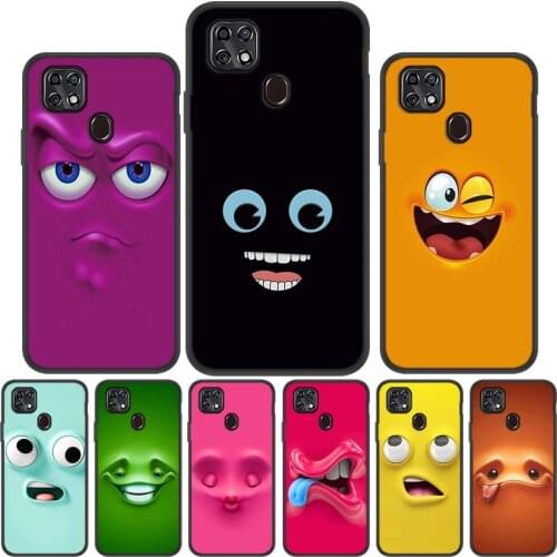 3D Funny Face Case For For ZTE Blade 20 Smart Case Soft Silicon Cover For ZTE Blade20 Smart Cute Simple Painted Smile Phone Case