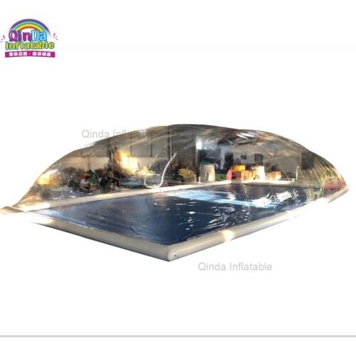 Giant Clear Inflatable Pool Ceiling Dome Shape Inflatable Swimming Pool Cover Tent