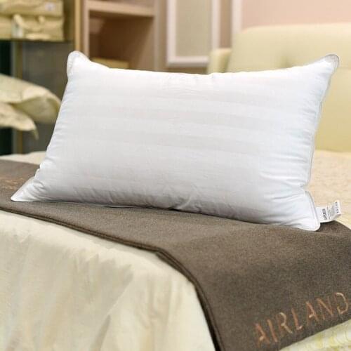 Cotton White Home Pillow Bed Orthopedic Pillow Neck Pain Sleeping Pillow Striped Pillow