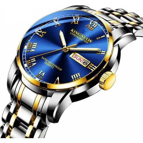 Мужские золотые часы KINGNUOS China At AliExpress