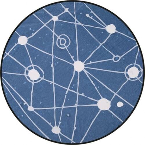 Modern Style Round Rug Computer Chair Bedroom Living Room Decking Mat