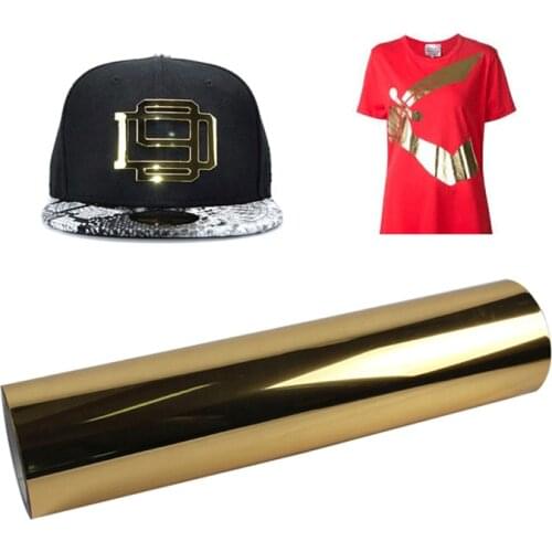 Metallic Heat transfer vinyl gold foil vinyl iron on transfer for clothes HTV vinyl heat press DIY decor film easy weed and cut