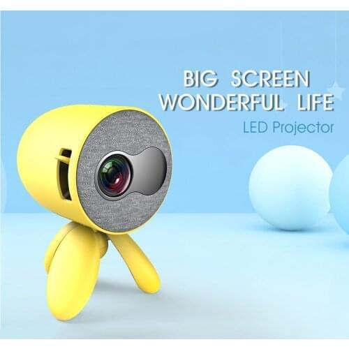Cute Projector 480*272 Pixels Supports 1080P USB 3D LED Beamer Video Player For Kids Gift YG220 Pocket Mini Projector