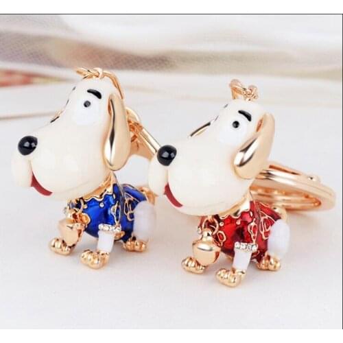 Fashion Creative Dog KeyChain Girls Bag Ornaments Car Exquisite Gift Birthday Gift Party Favors Brand New