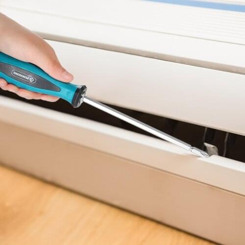 5PCS Two-Way Slotted Phillips Reversible Screwdriver Set Magnetic Adjustable Double Screw Head Home Repair Tool Kit