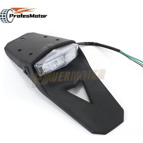 ProfesMotor - Universal Motorcycle LED Rear Fender Light Tail Light Motocross Enduro For CR EXC CRF WRF 250 400 426 450