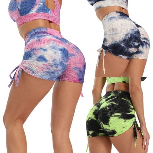Sexy Womens Sports High Waist Shorts Athletic Gym Workout Fitness Yoga Leggings Briefs Athletic Breathable Push Up Yoga Short