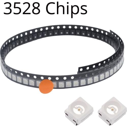 1000pcs White Red Green Blue Yellow Pink UV POWER TOP 1210 3528 SMD SMT Chip SMT PLCC-2 LED Diode Light Lamp Super bright light