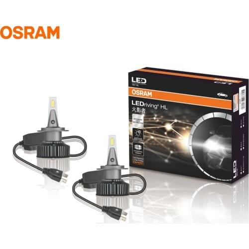 OSRAM H7 LED HYZ LEDriving 6000K Cool White LED Headlight Car Lamps Genuine Bulbs Hi/lo Beam 140% More Brightness 45210CW, Pair